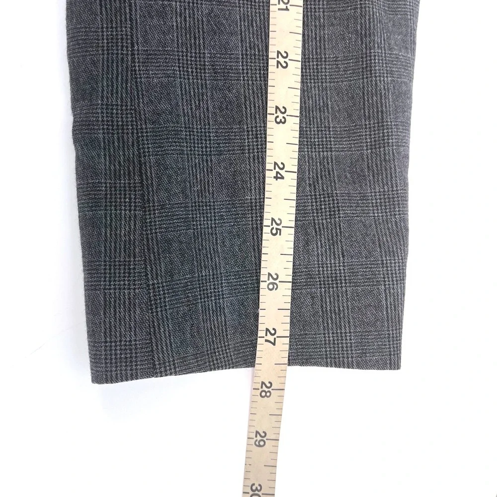 JOS‎ A BANK 1905 Mens 46XL 40W Slim Fit Plaid Wool Blazer Jacket Gray